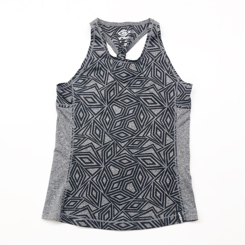 Umbro girls geometric racerback tank top